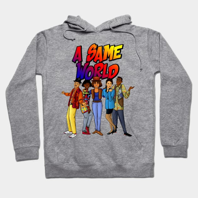 Same World Illustration Meme Hoodie by JUMATKLIWON